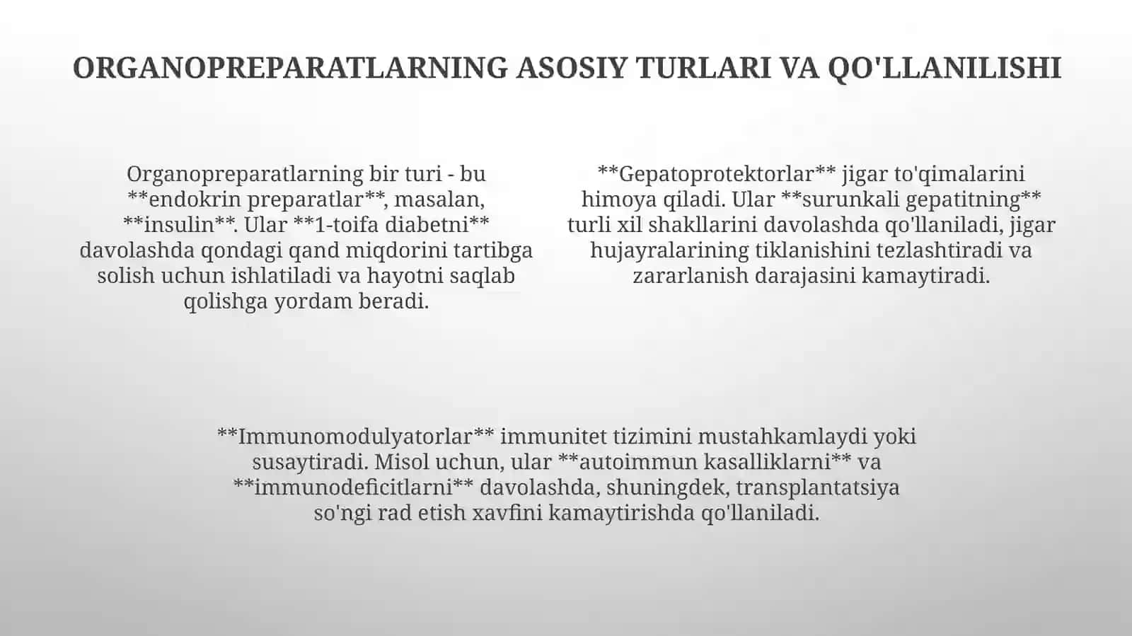 Organopreparatlarini sanoatda ishlab chiqarish. Biogen stimulyatorlar. Gormonlar. Fermentlar 4