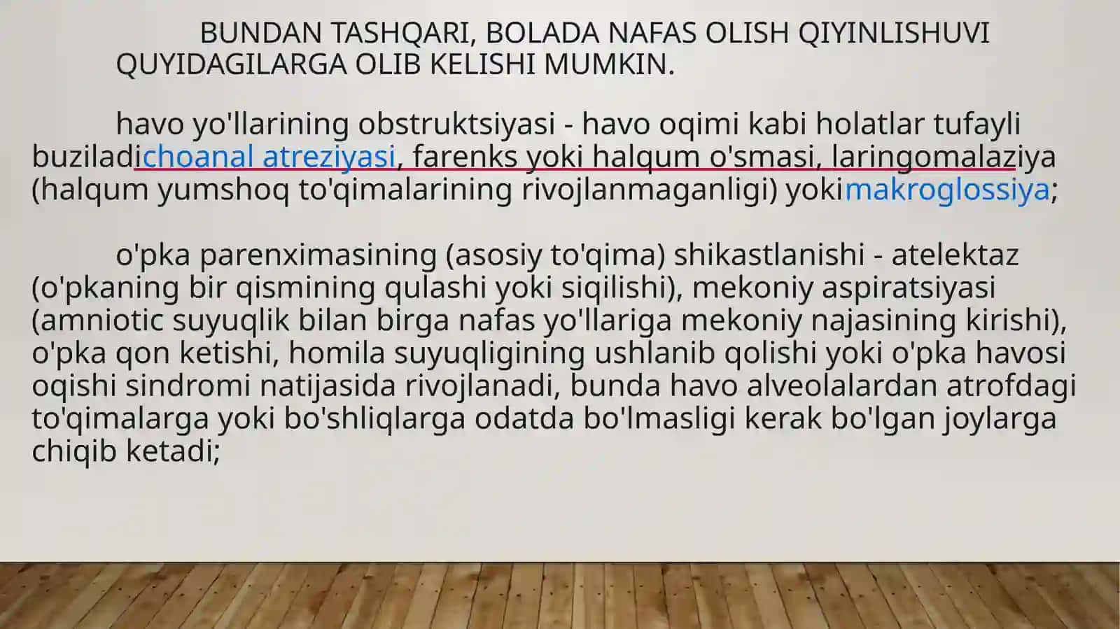 Nafas olish qiyinlishuvi sindromi (RDS) 4