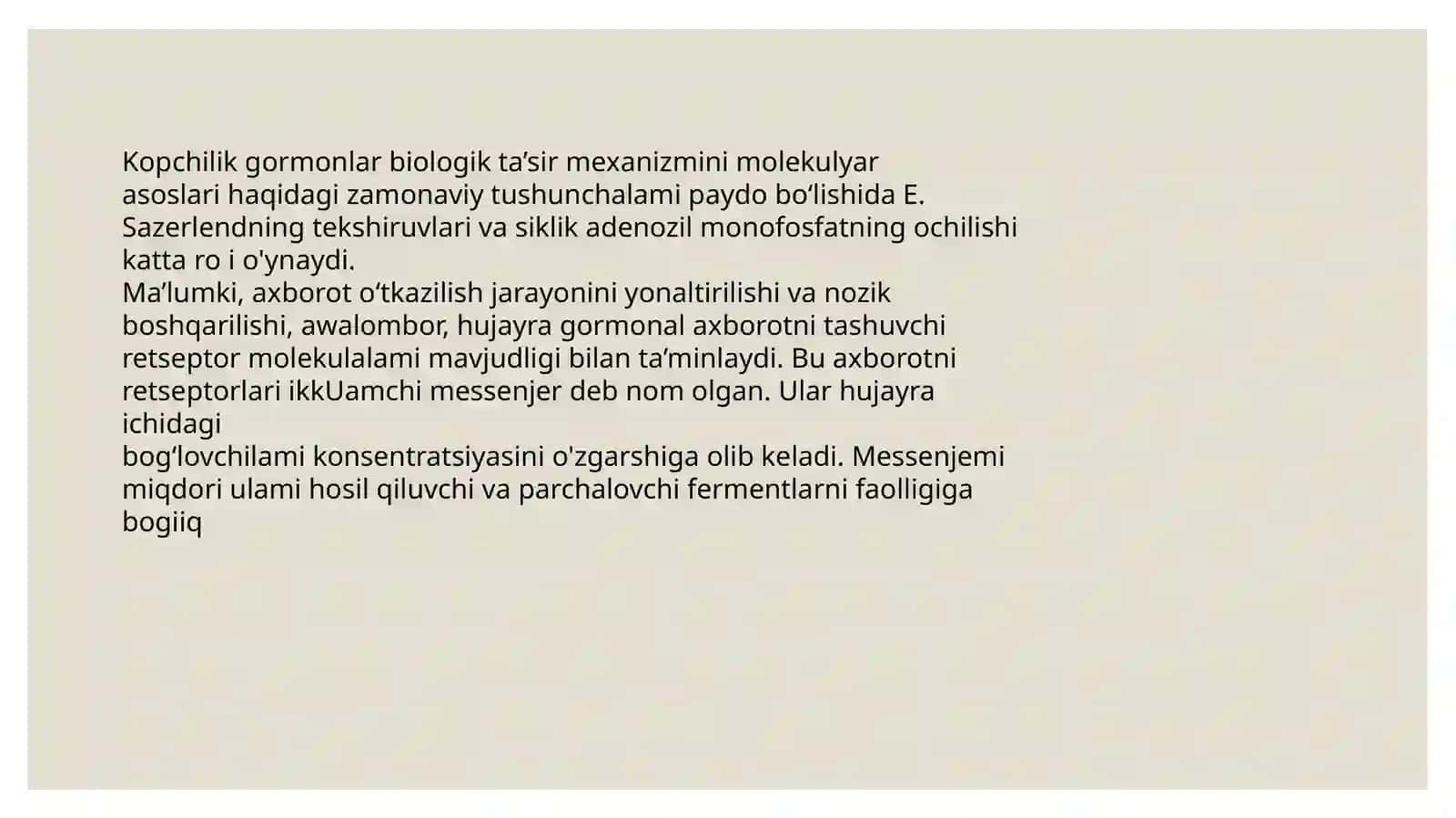Gormonlar biokimyosi 4