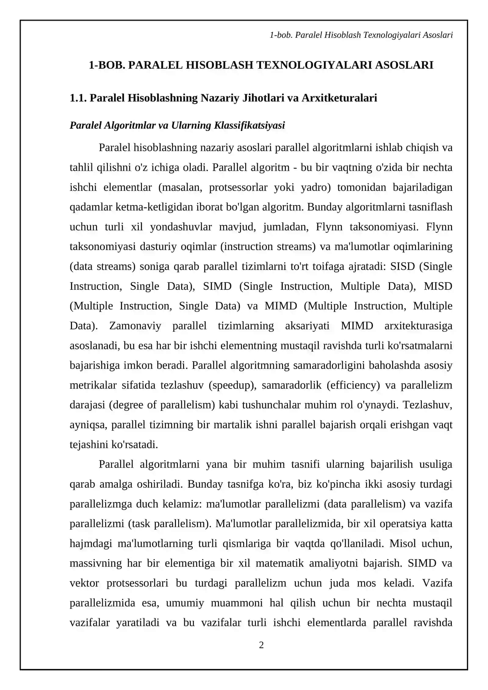 OpenMP paralellashtirish paketi, CUDA texnologiyasi, MPI texnologiyasi, yordamchi parallellashtirish kutubxonalari 4