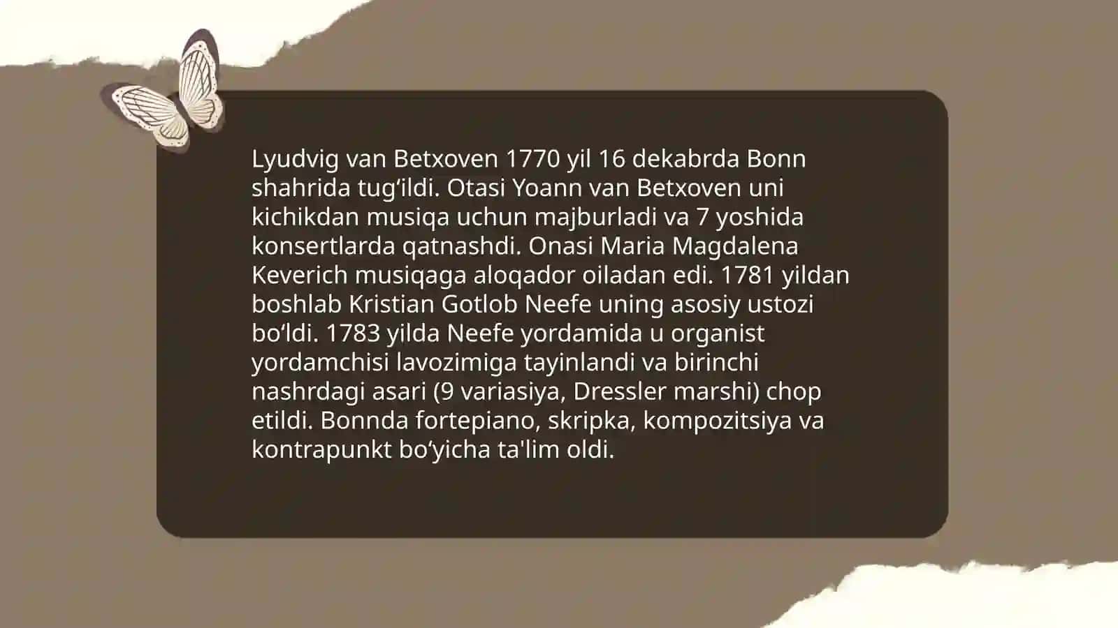 Lyudvig Van Betxovenning hayoti va biografiyasi 4