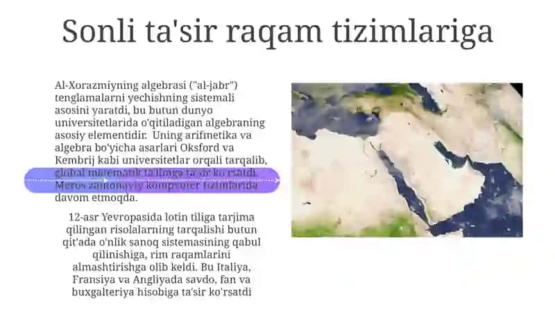 Muso Xorazmiy va Abu Abdulloh Xorazmiylarning dunyo sivilizatsiyasidagi oʻrni 4