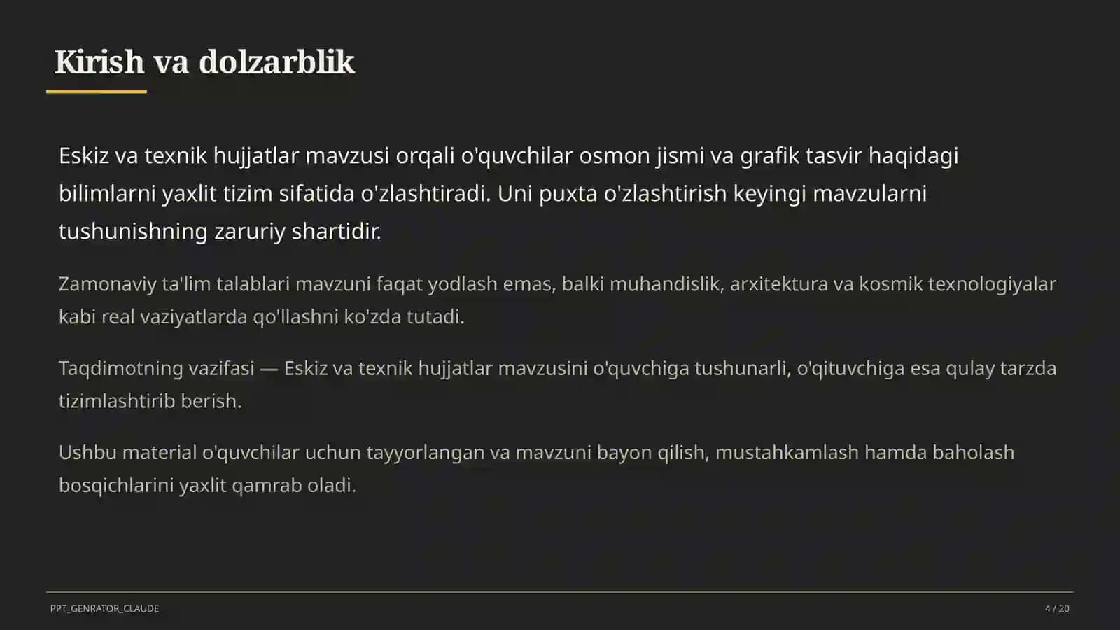 Eskiz va texnik hujjatlar (9-sinf) 4