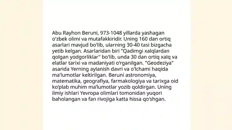 O'zbekiston Respublikasi fanlar akademiyasi sharqshunoslik instituti fondida saqlanayotgan allomalarimiz asarlari ro'yxatini tuzish 4