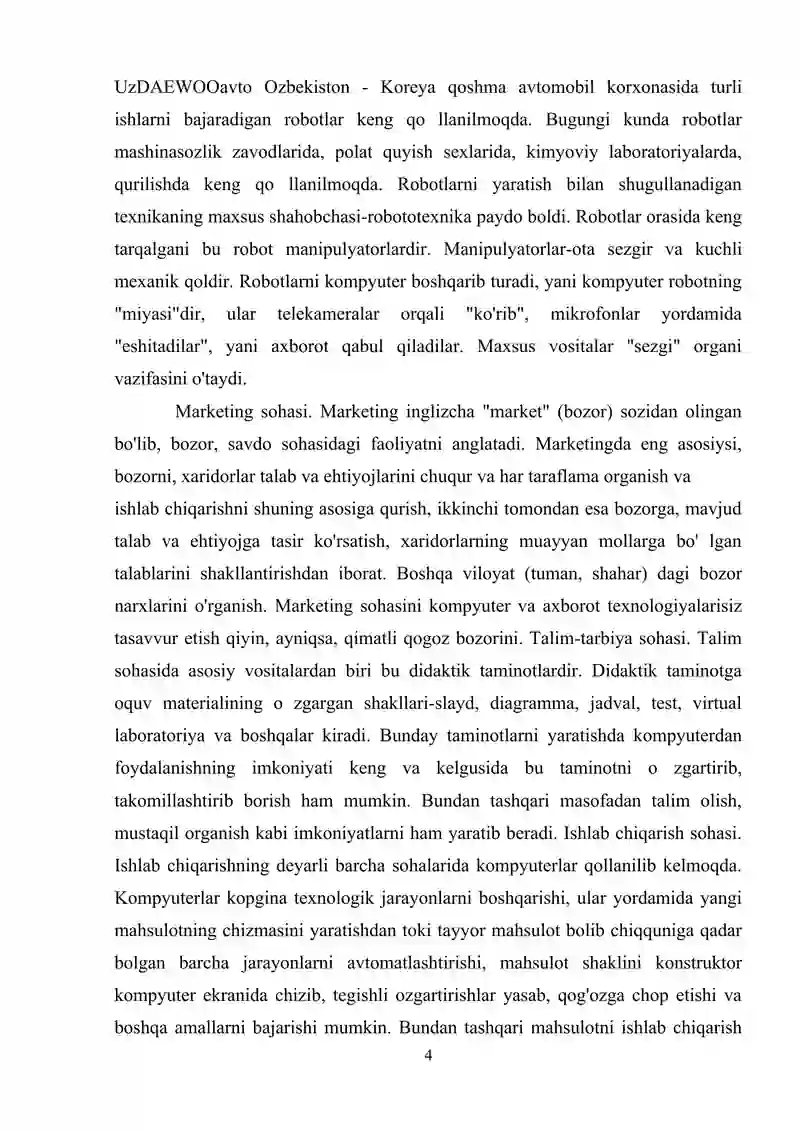 Raqamli iqtisodiyotni rivojlanishida axborot texnologiyalarning o‘rni. 4