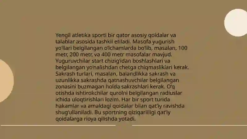 Yengil atletika darslari 4