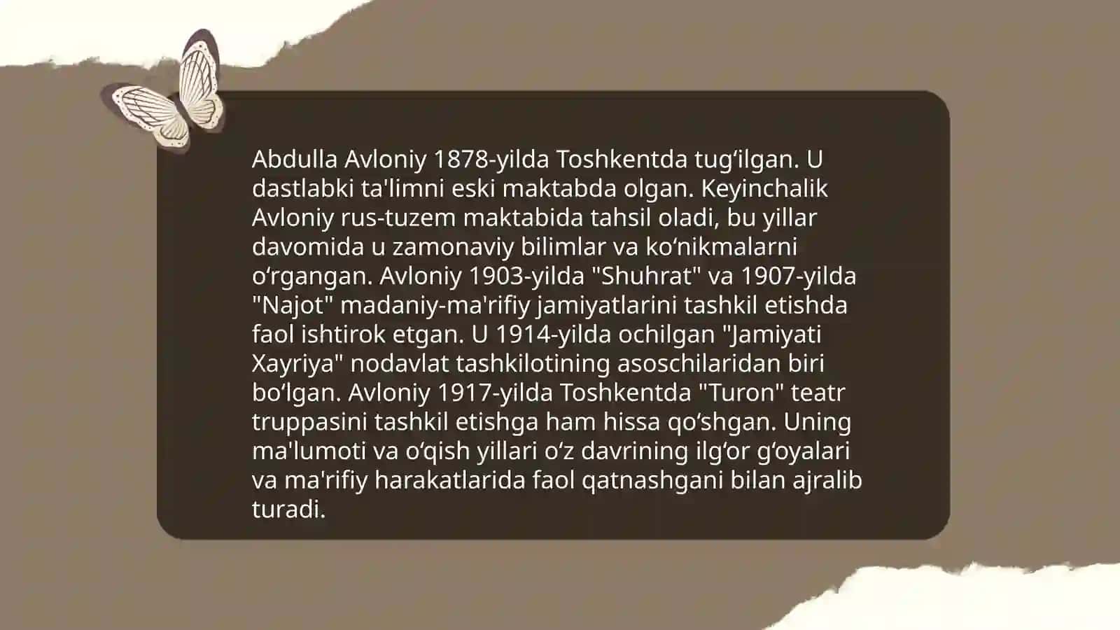 Abdulla Avloniy hayoti va ijod yo'li 4
