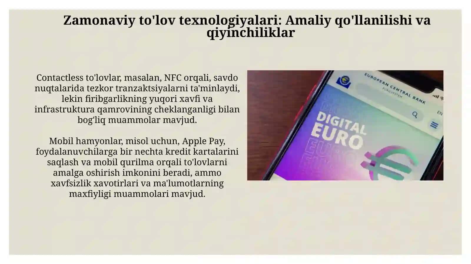 Elektron toʻlov tizimlarida kelajak texnologiyalari 4