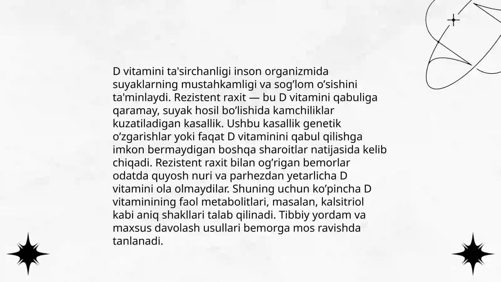 D vitaminga rezistent raxit 4