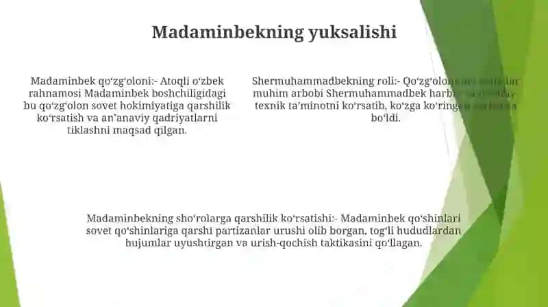 Shermuhammadbek Va Madaminbekning Suvetlarga Qarshi Faoliyati 4