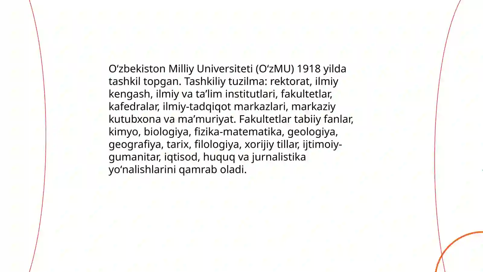 Oʻzbekistonda taʼlim Oʻzbekiston Milliy Universiteti 4