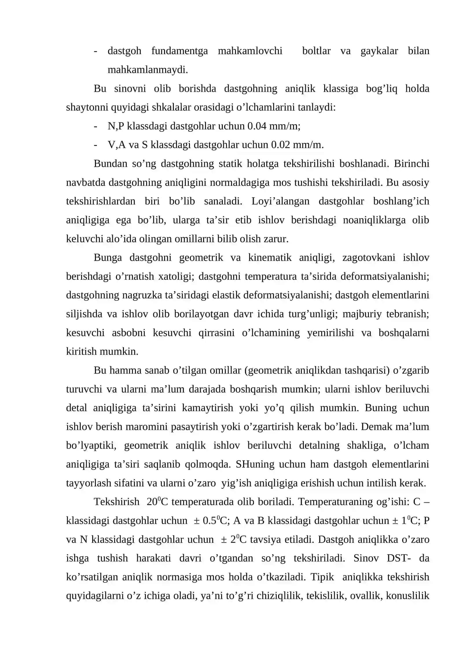 Texnologik tizimlarni sinovdan o’tkazish 4