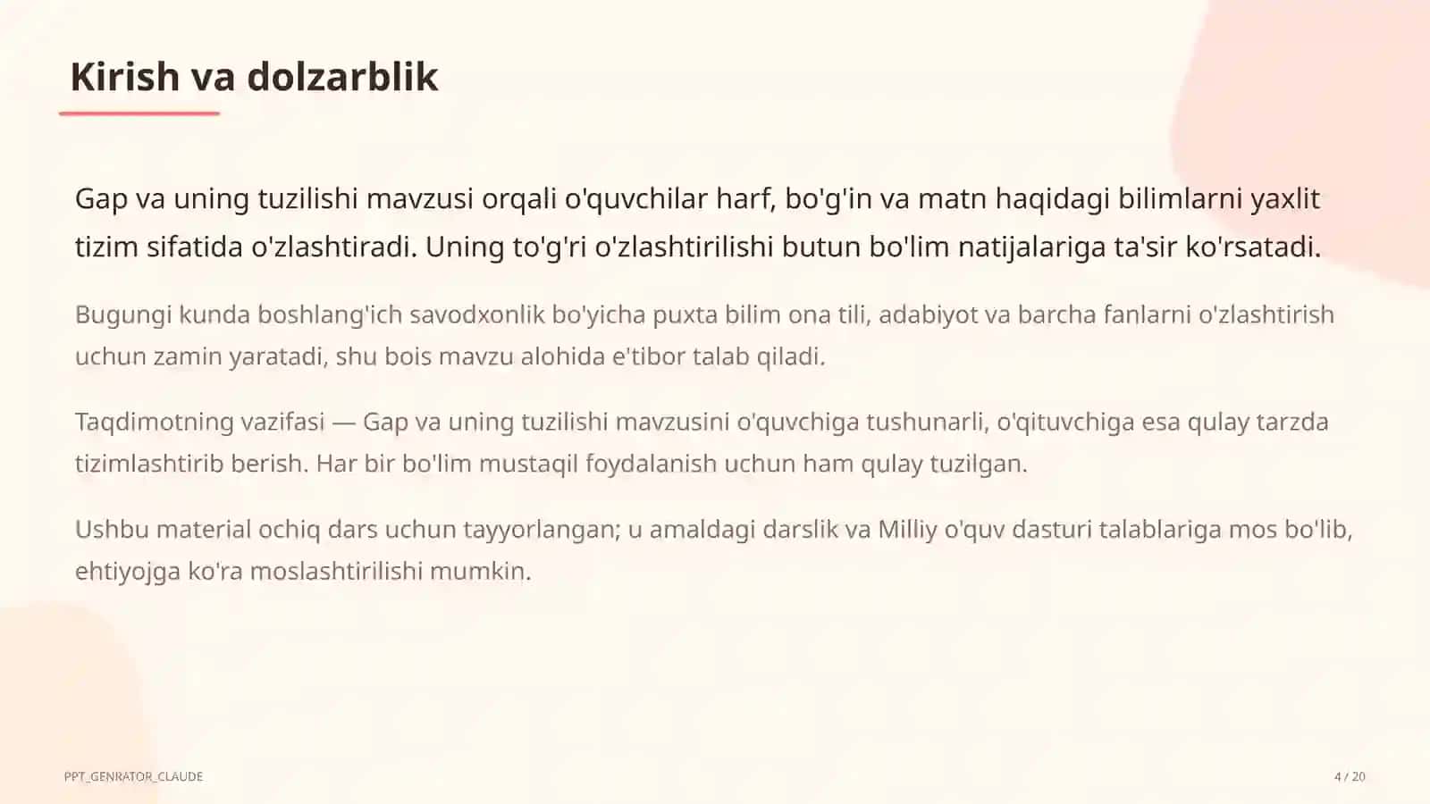 Gap va uning tuzilishi (1-sinf) 4