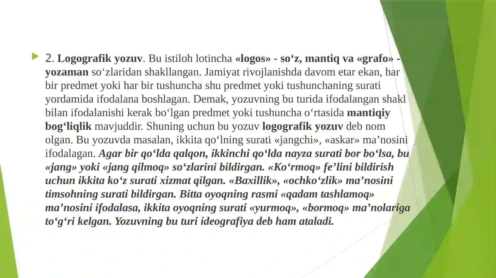 Yozuvturlari va ularning klassifikatsiyasi 4