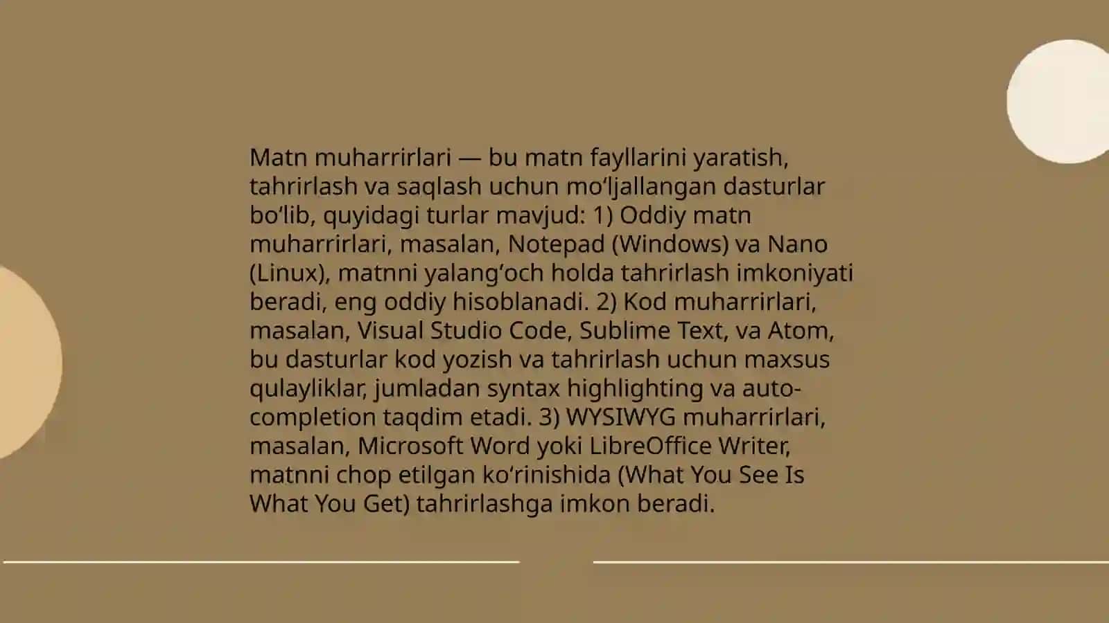 Matn muharrirlari tarixi 4
