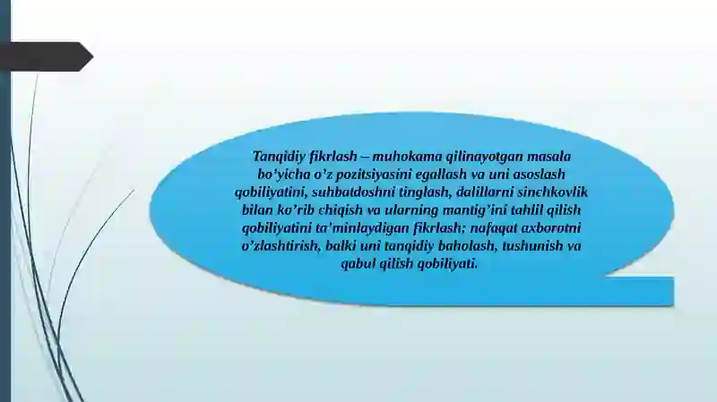 Tanqidiy Fikrlashni Shakllantirish Texnologiyasi 4