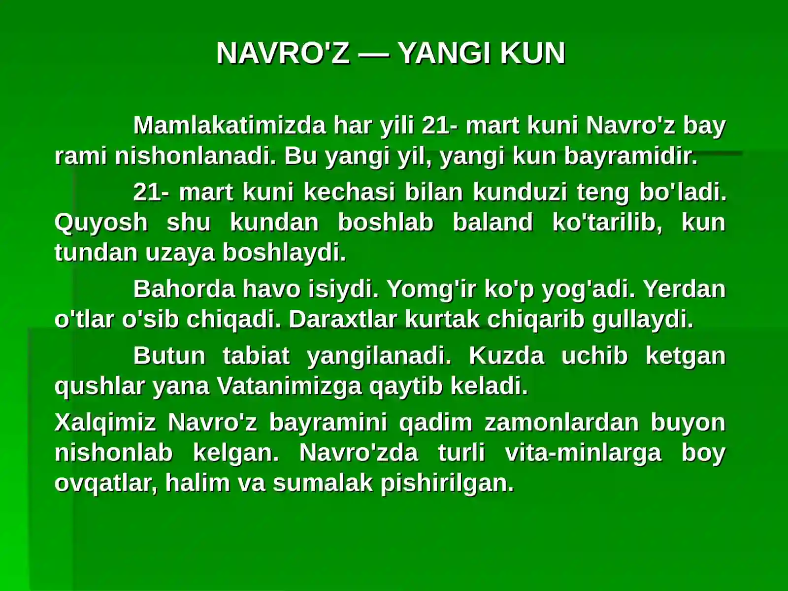 NAVRO'Z — YANGI KUN 4