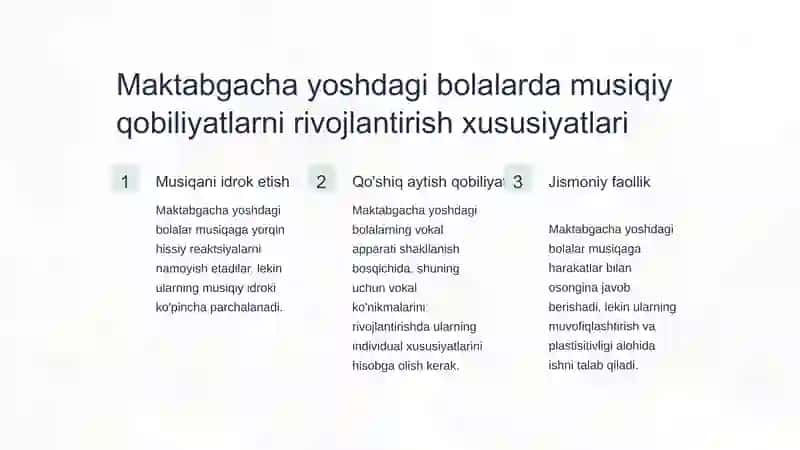 Maktabgacha yoshdagi bolalarda musiqiy qobiliyatlarni rivojlantirish xususiyatlari 4