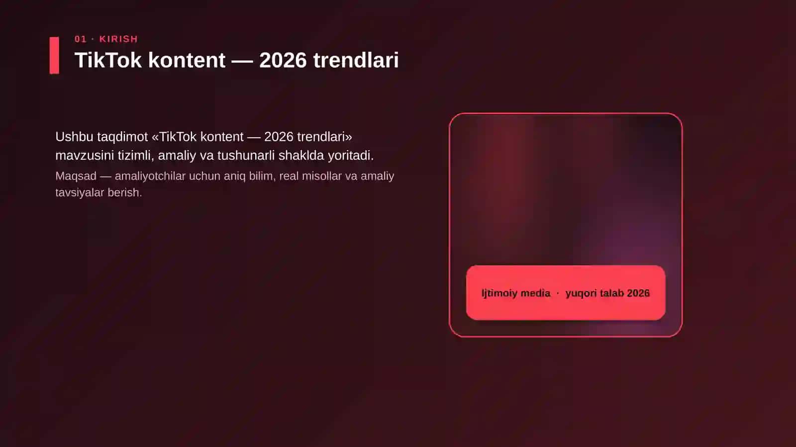 TikTok kontent — 2026 trendlari 4