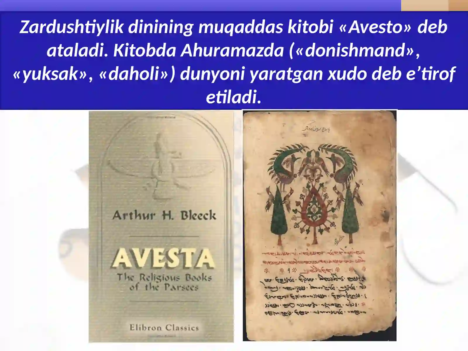 «Avesto»vaZardushtiylik 4