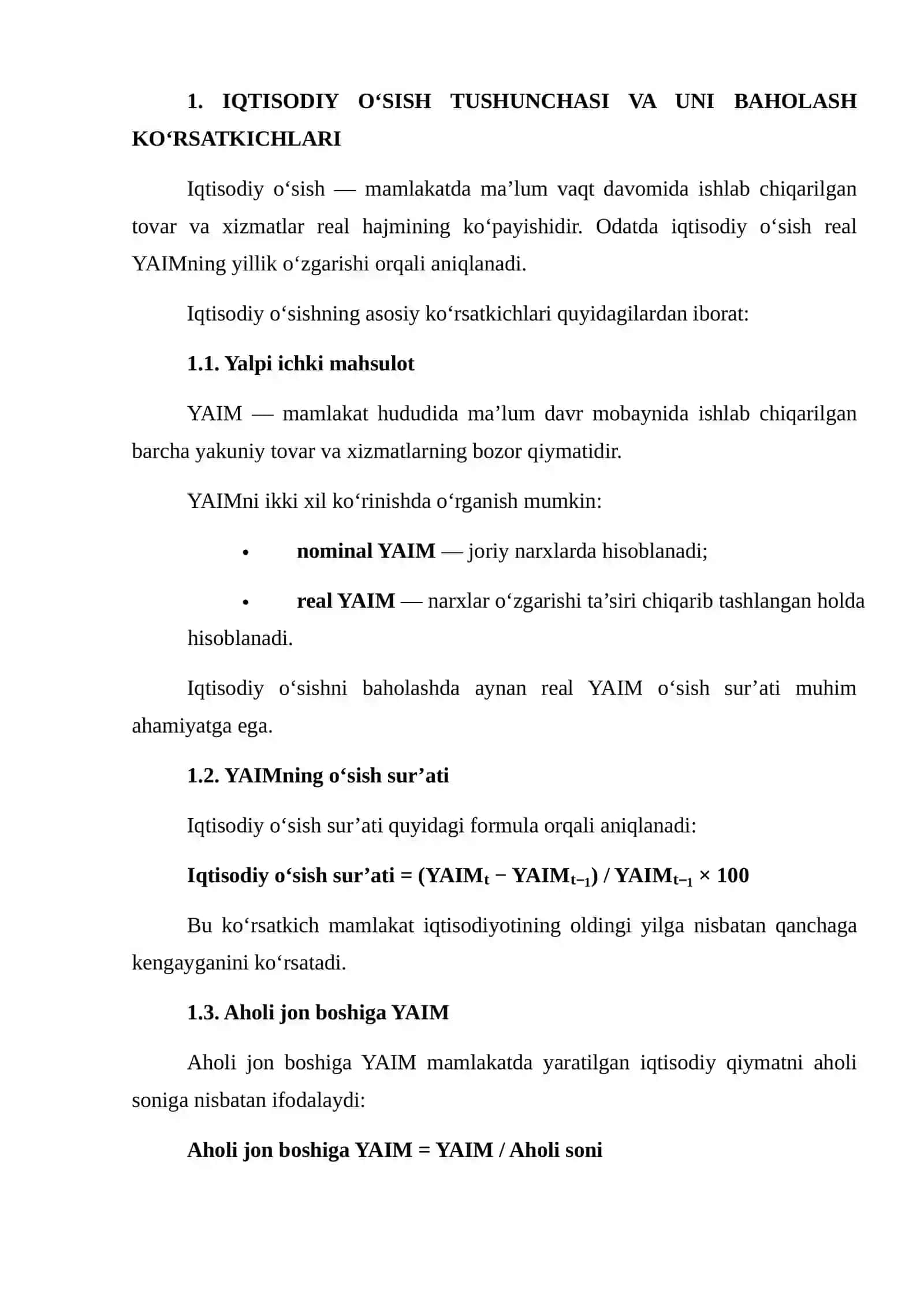 O‘ZBEKISTON VA JAHON MAMLAKATLARIDA IQTISODIY O‘SISH KO‘RSATKICHLARINI JADVAL VA GRAFIKLAR ASOSIDA TAHLIL QILISH 4