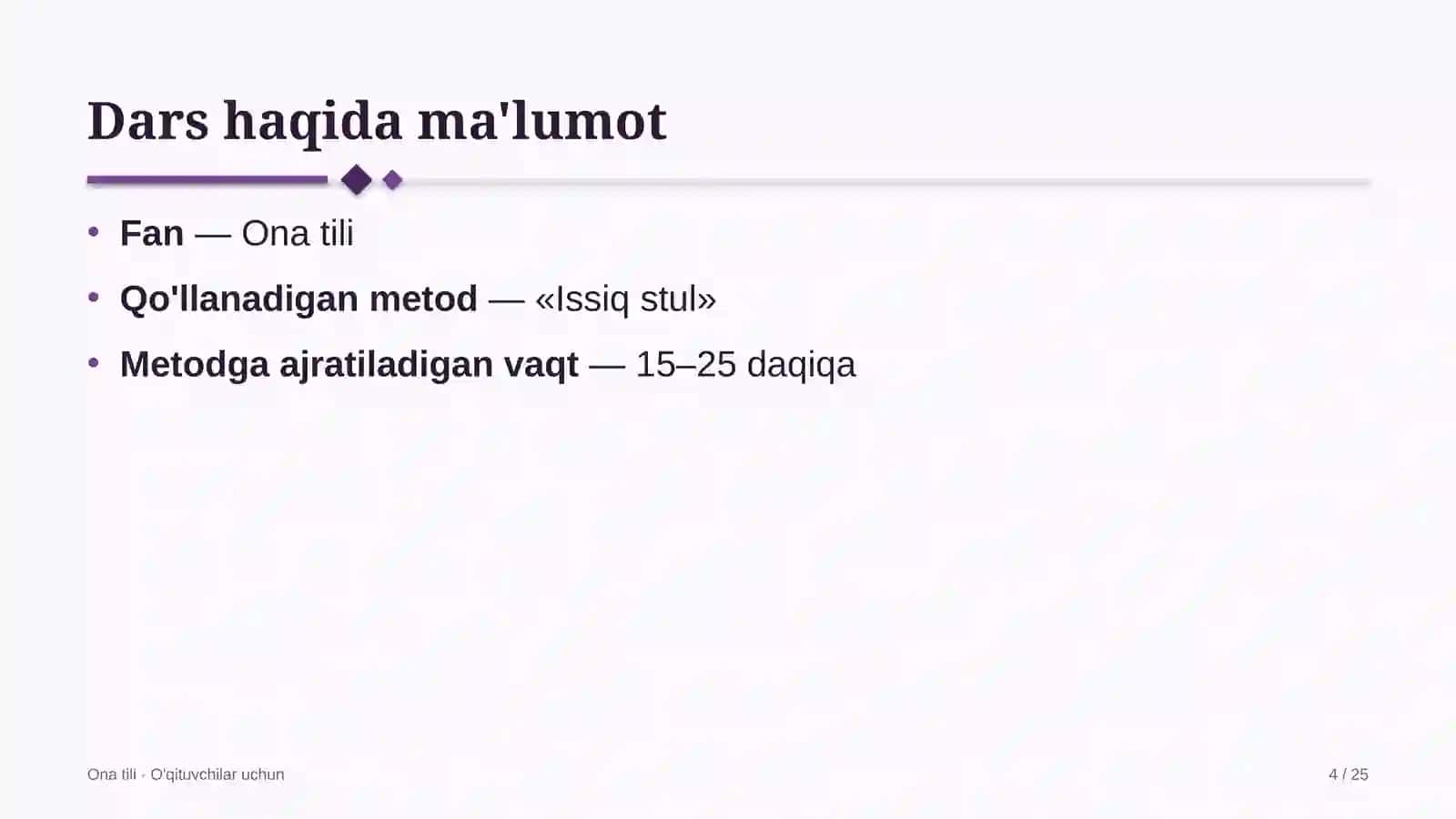 ona tili darslarida issiq stul metodidan foydalanish 5585 4