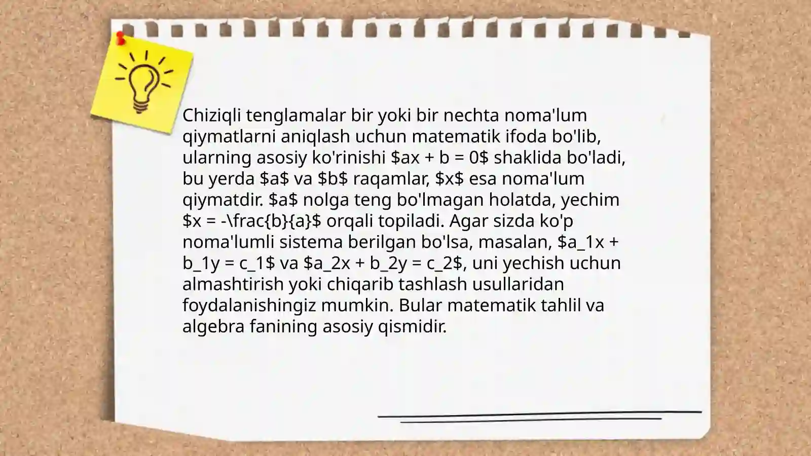 Tenglamalar 4