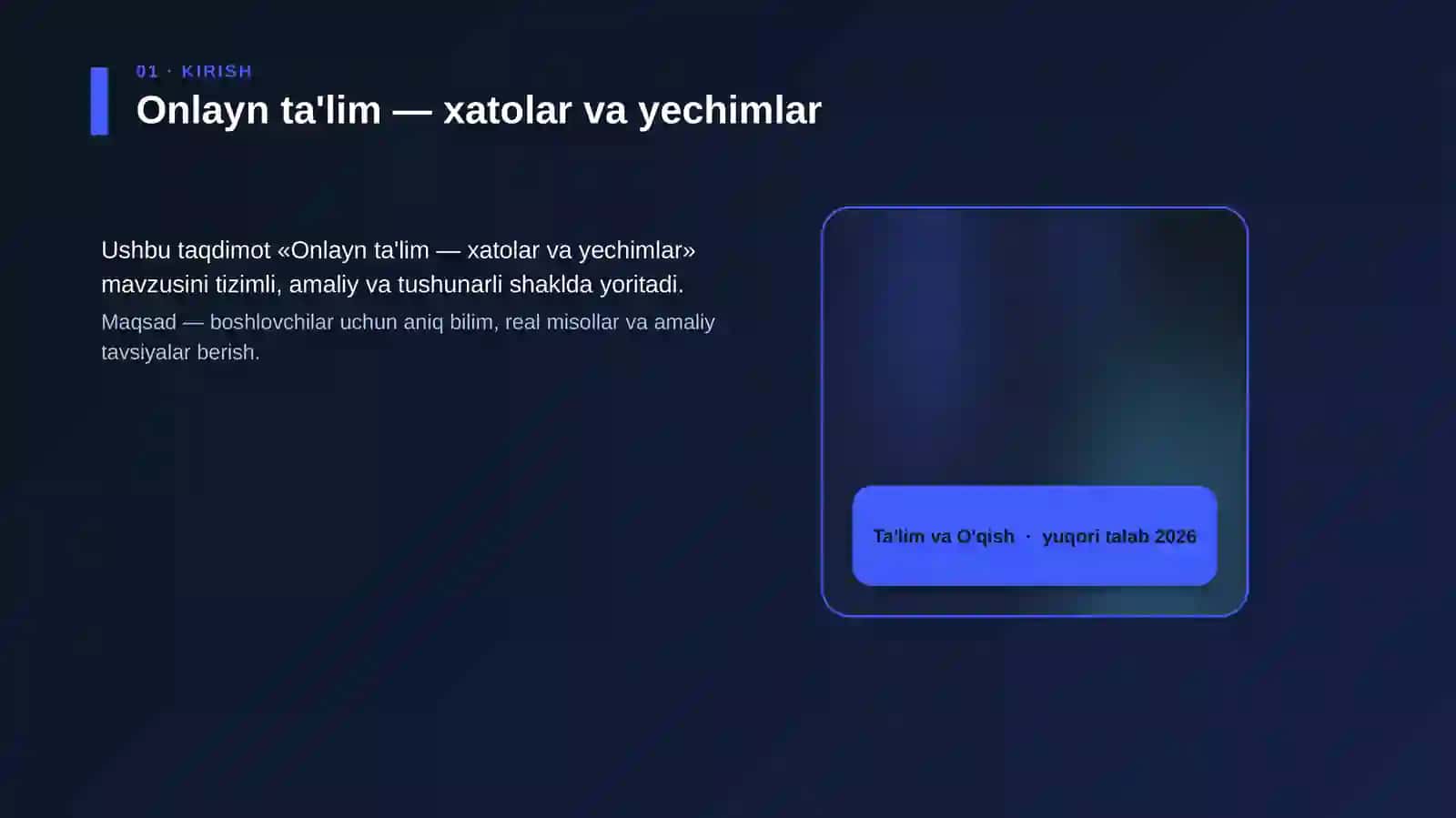 Onlayn ta'lim — xatolar va yechimlar 4