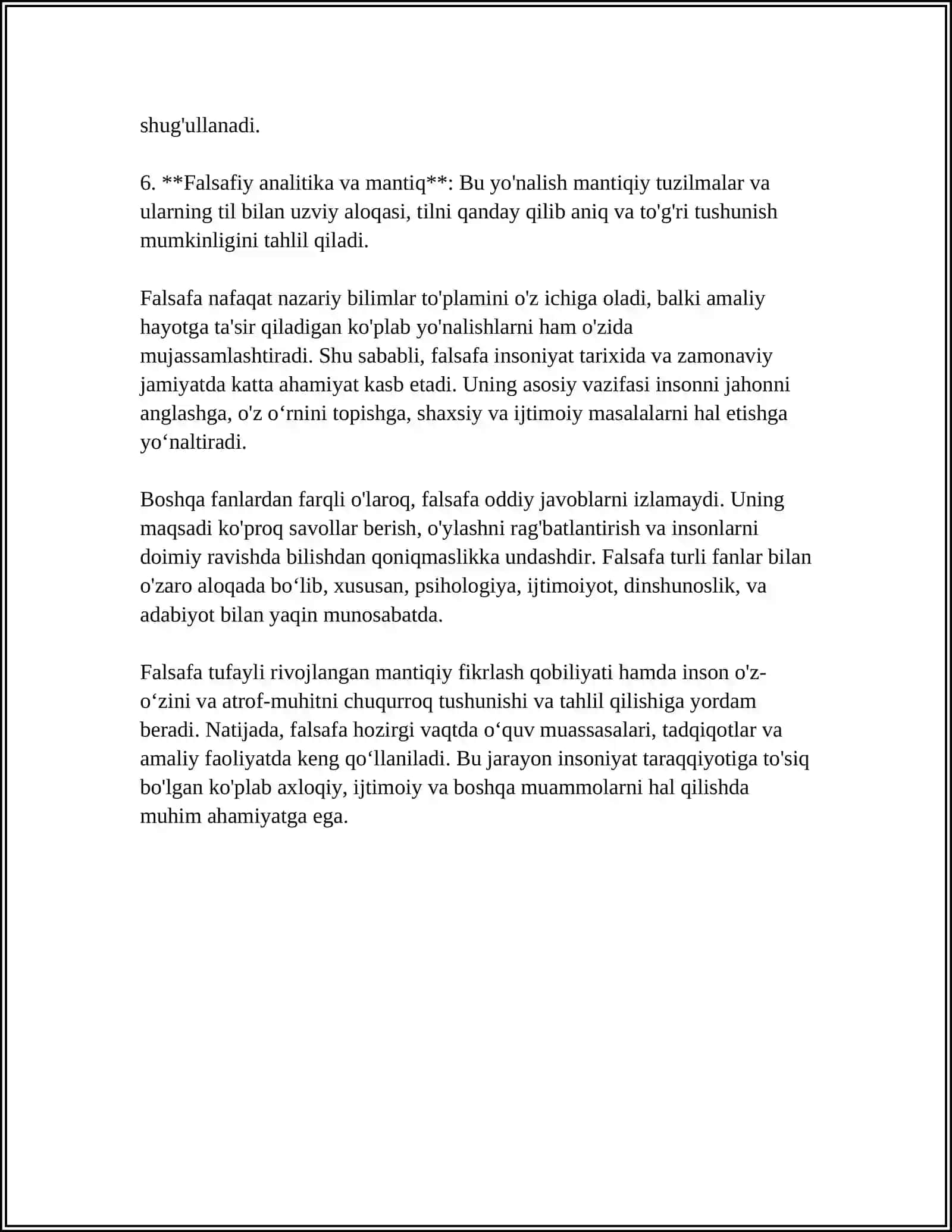 FALSAFANING MOHIYATI VA TUSHUNCHASI 4