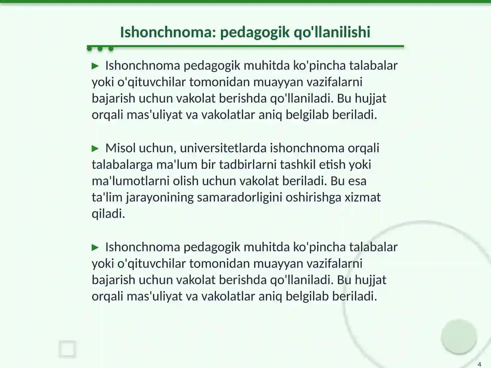 Pedagogik Faoliyat Bilan Bogʻliq Maʼlumot Axborot Hujjatlari 4