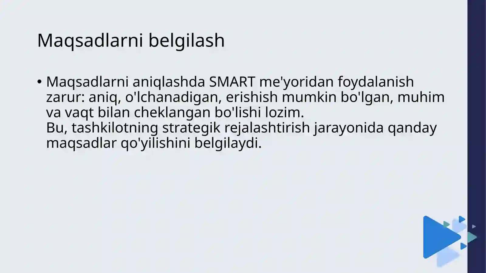 Marketingda strategik rejalashtirish 4