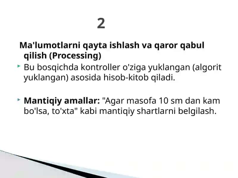 Boshqarish qurilmasining funktsiyalari 4