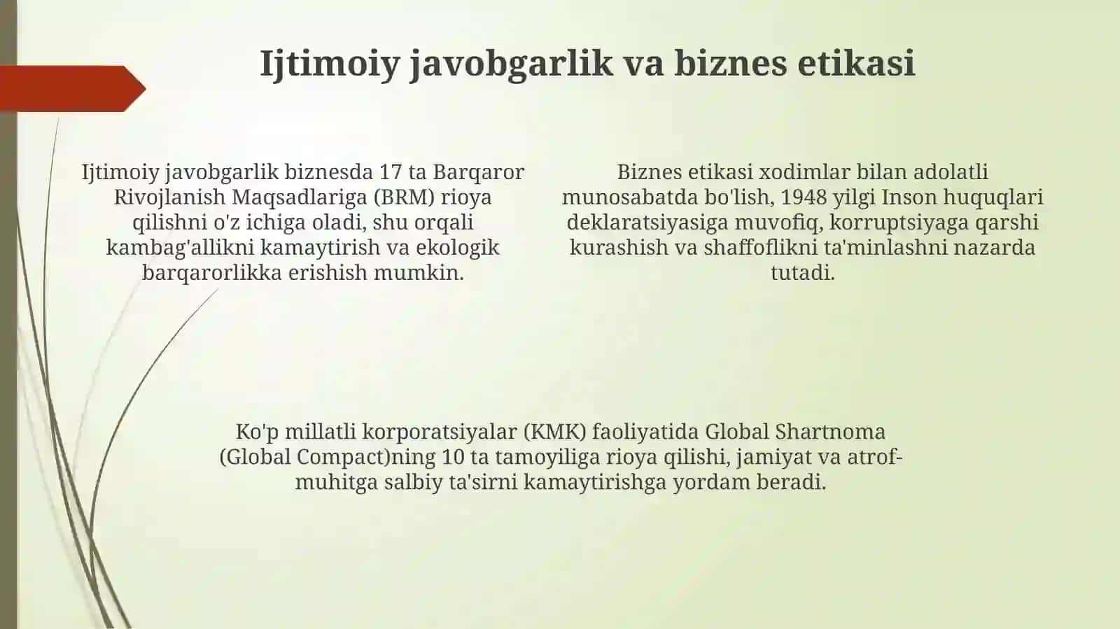 Biznes yuritishdaijtimoiyekologikomillar 4