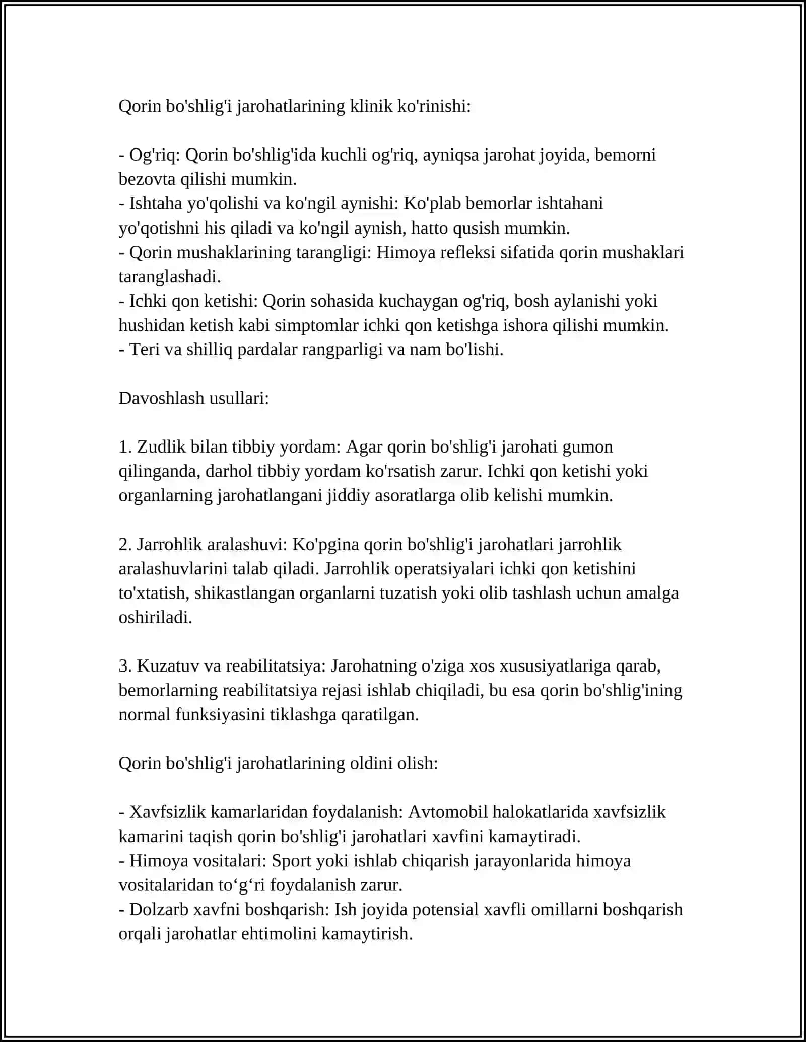 XIRURGIK JAROHATLAR 4