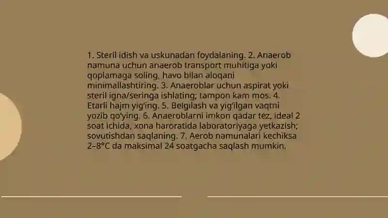 Aerob va anaerob bakteriyalarni sof hosilasini ajratish 4