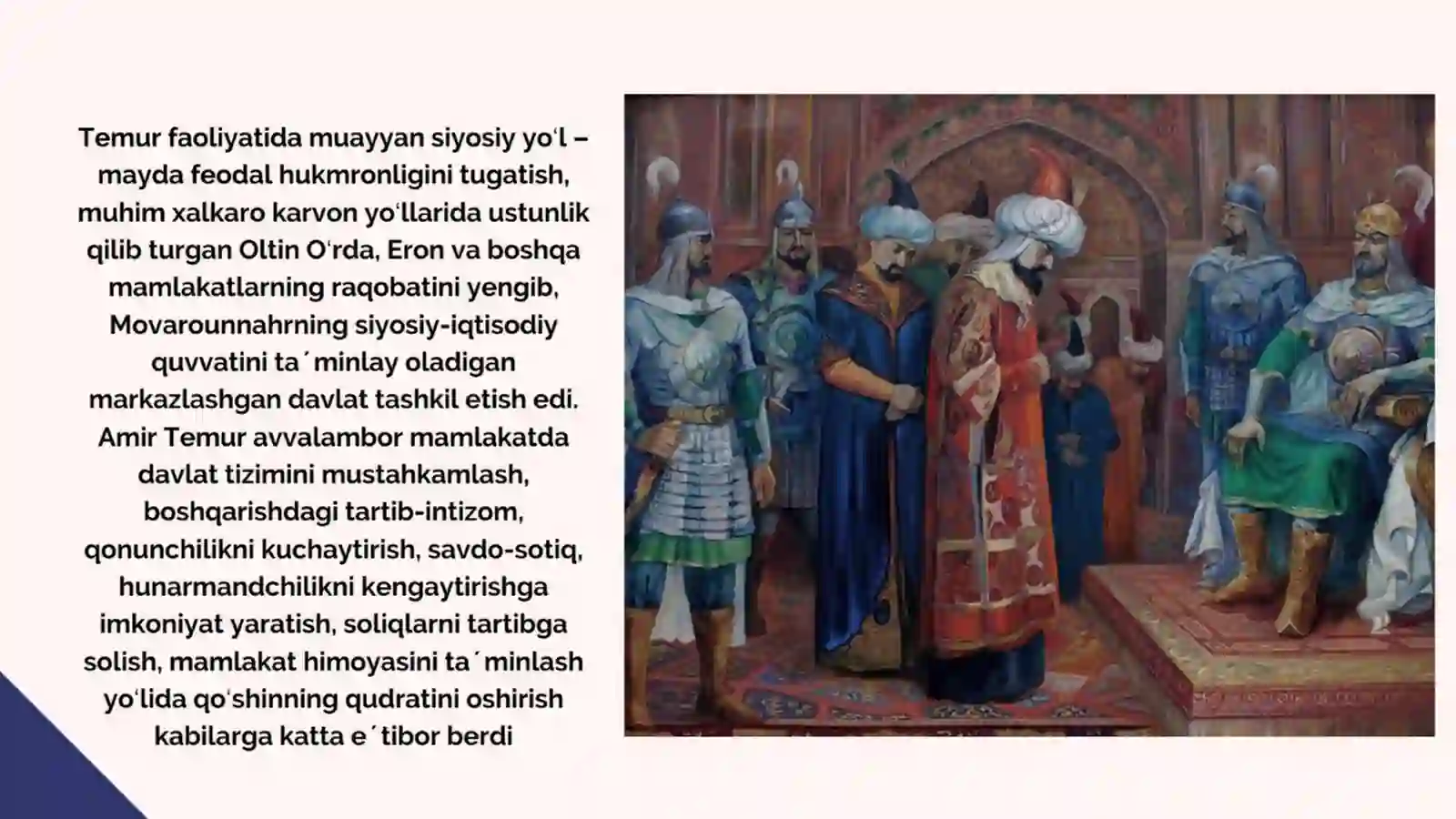 AMIR TEMUR hayoti vaijodi slayt 4