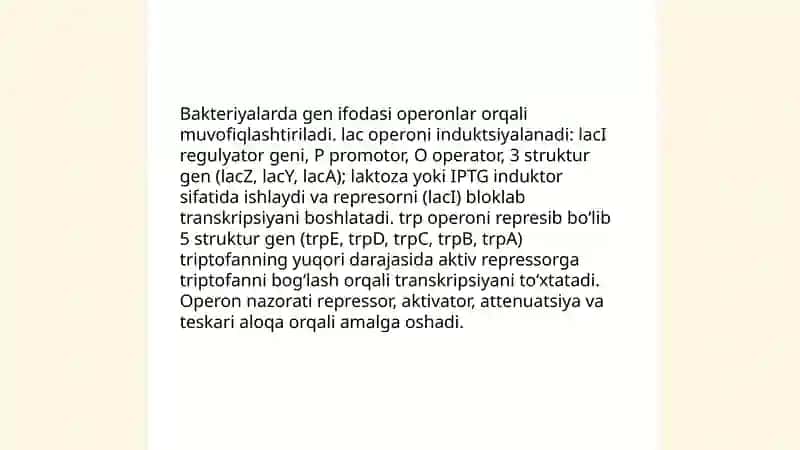 Mikrobiologiyaning genetika bilan uzviy bogʻliqligi 4
