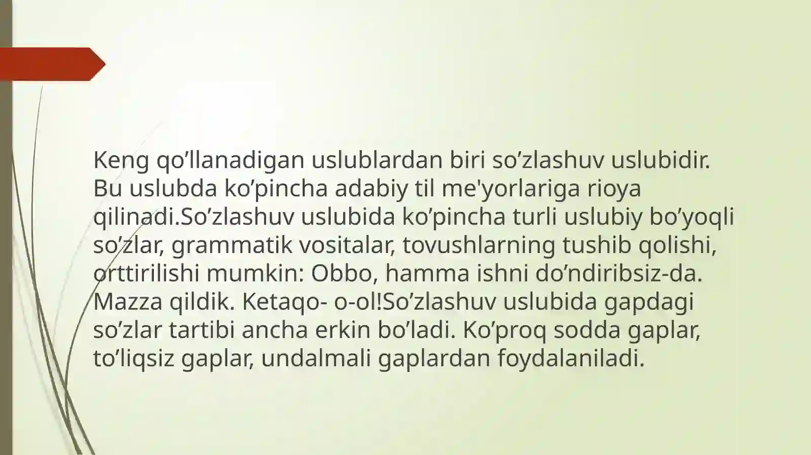 Nutqning uslubiy shakllari 4