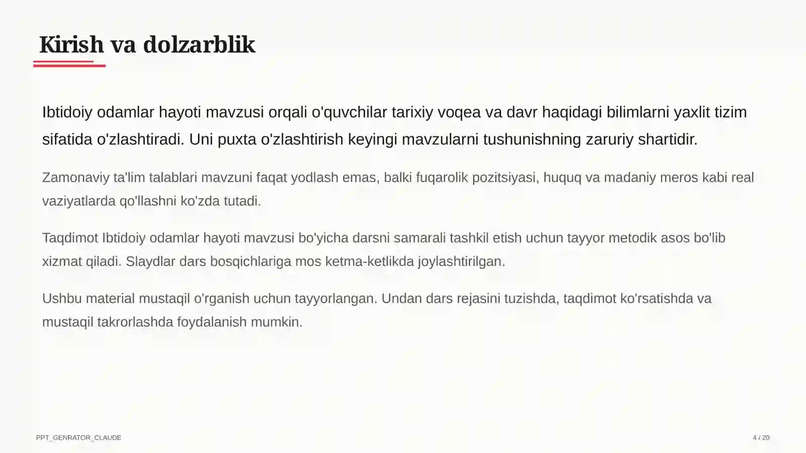 Ibtidoiy odamlar hayoti (5-sinf) 4