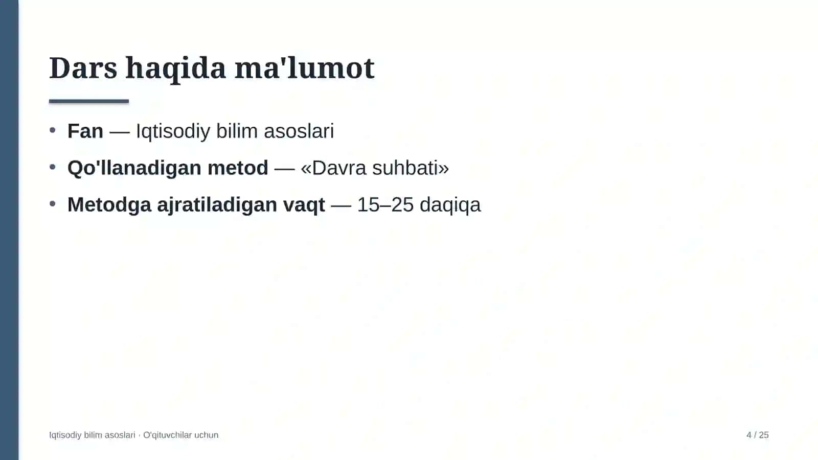 iqtisodiy bilim asoslari darslarida davra suhbati metodidan foydalanish 4278 4