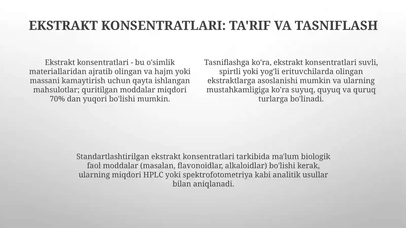 Ekstrakt-konsentratlar.Moyliekstraktlar. Ularningsifatinibaholash 4