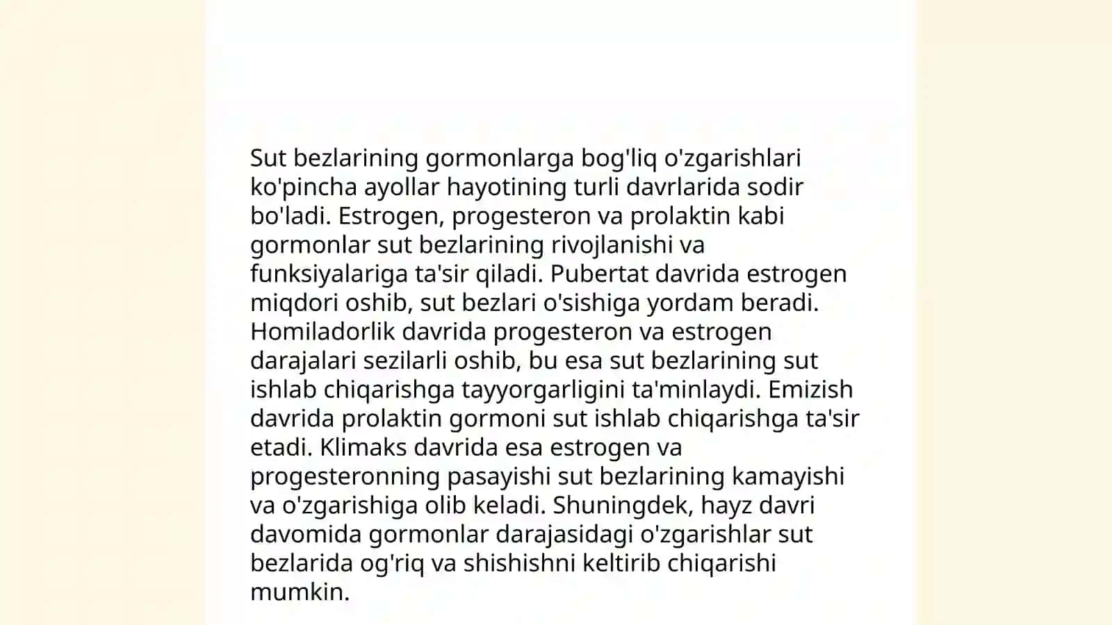 Sut bezlari faoliyatining boshqariluvi sut bezlarining yoshga qarab oʻzgarishi 4