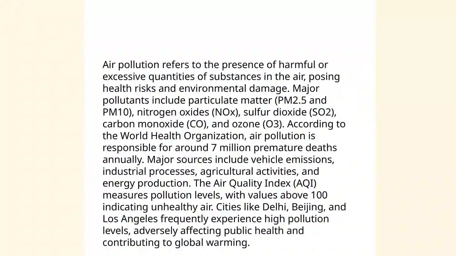 Ecological Problems 4
