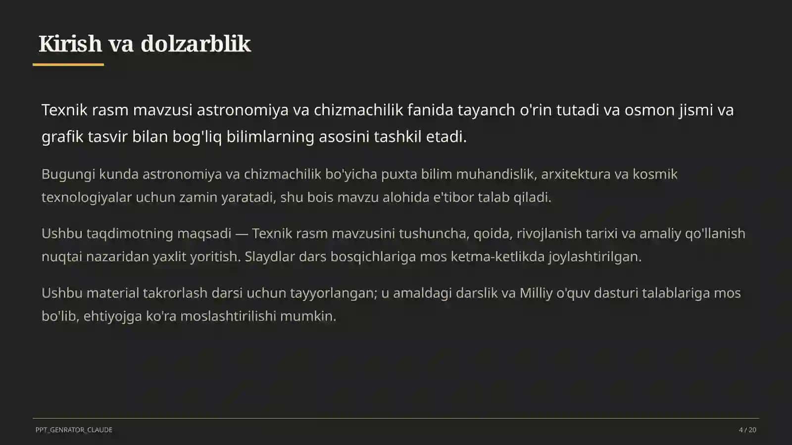 Texnik rasm (8-sinf) 4