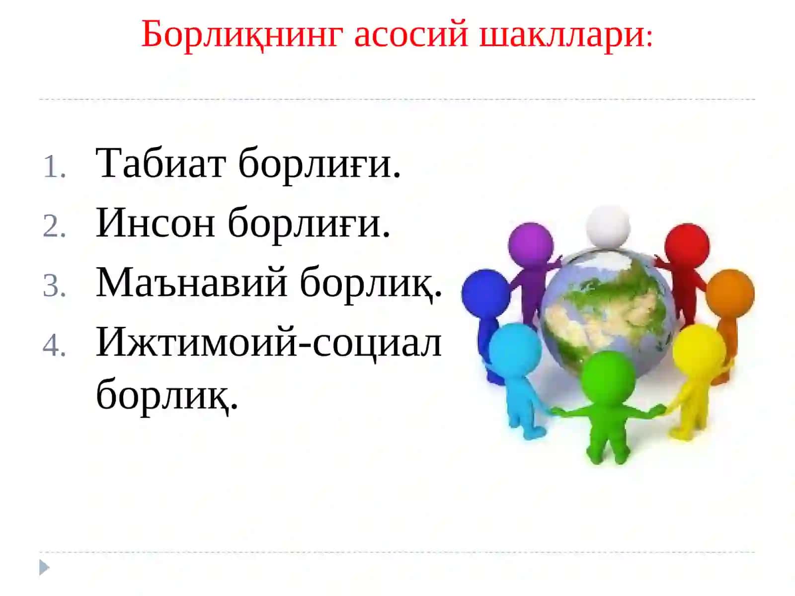 Борлиқ фалсафаси (Онтология) 4