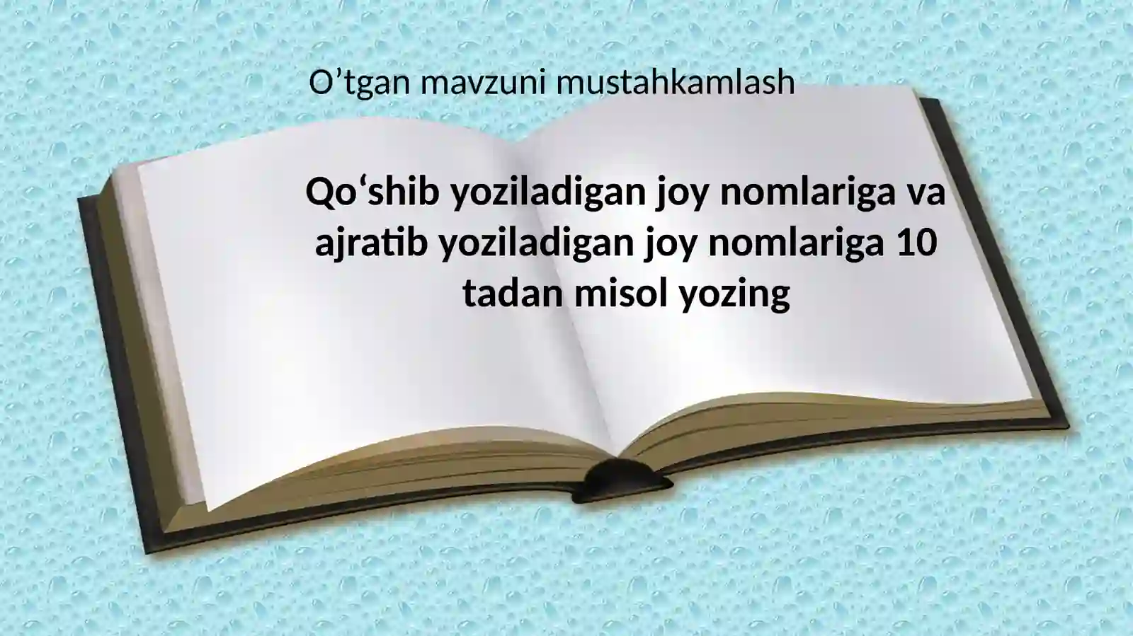 BOSH HARFLAR IMLOSI 4
