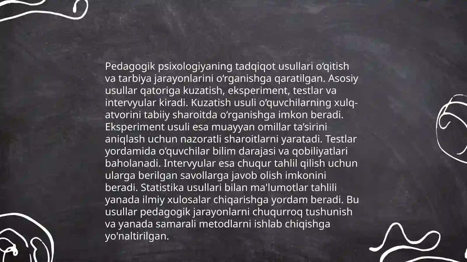 Yosh va pedagogik psixologiya fanining metodlari va boshqa fanlar bilan aloqasi 4