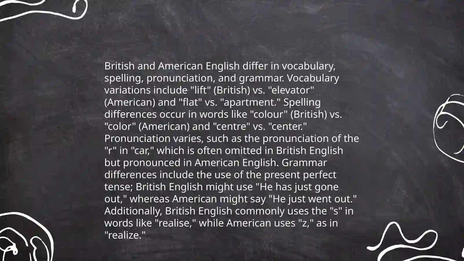 Language and dialects in English 4