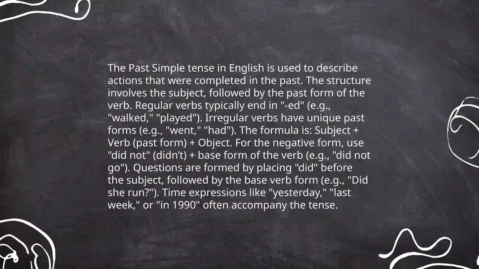 Present Simple and Past Simple 4