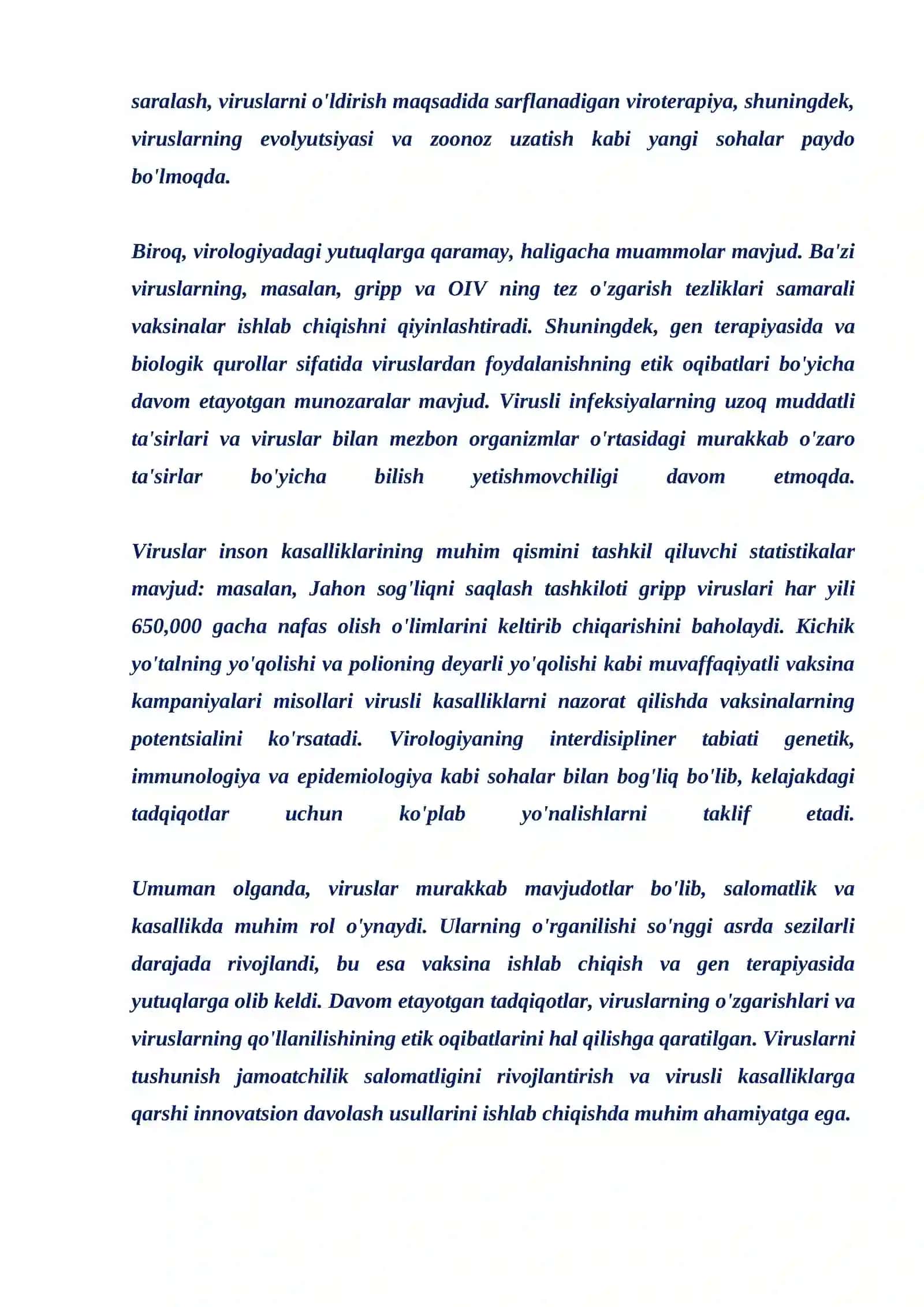 Viruslarning ekologiyaga ta'siri va ahamiyat 4